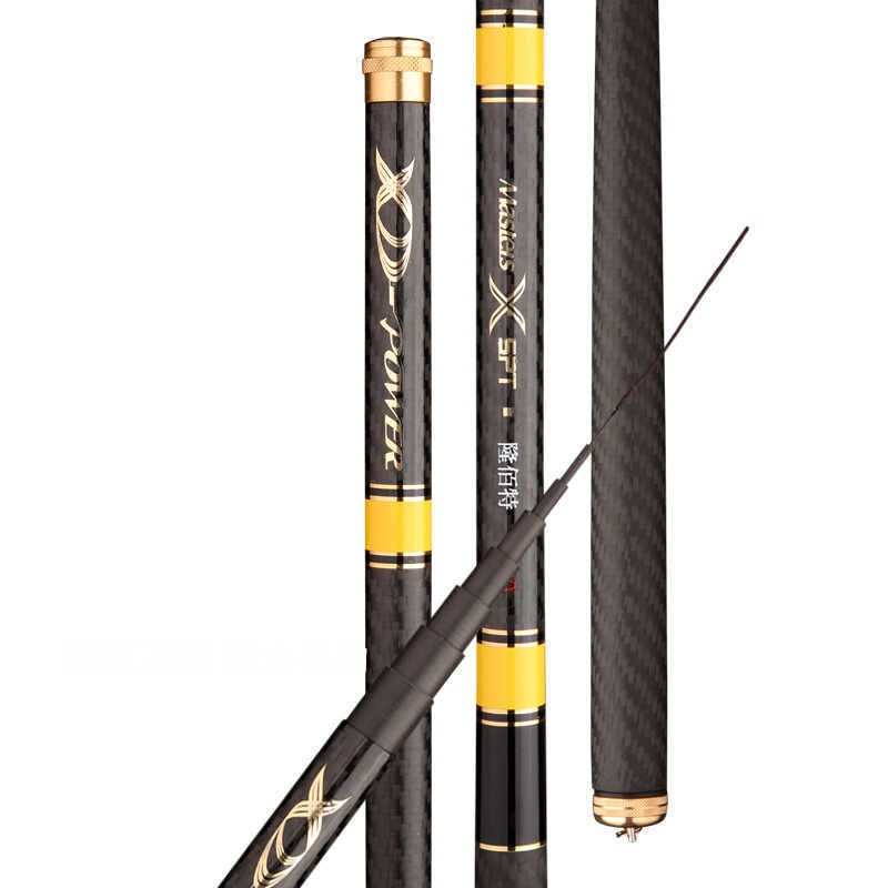 Boat Fishing Rods High Carbon Stream Fishing Pole Super Light Hard 36m 45m 54m 63m 72m 8m Telescopic Rod Hand Freshwater fishing rods Summer J230211