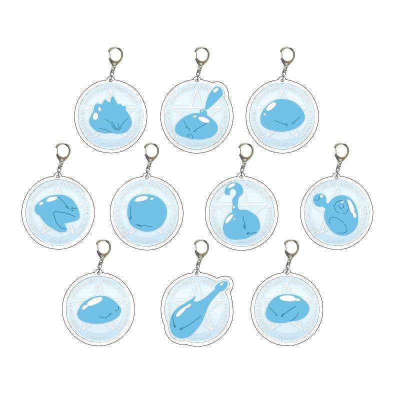 Key Rings Anime Genshin Impact Plushie Pendant Toys Kawaii Slime 7 Element Xiao Venti Zhongli Keychain Backpacks Keychains Accessories G230210