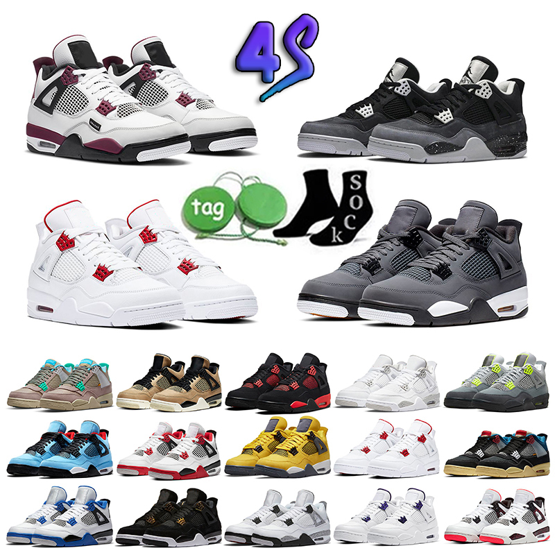 Jumpman 4 4s Mens Basketball Shoes Photon Dust Black Cat Red Cement University Blue Lightning Cactus Jack Court Purple Men Women Trainers, 25
Jumpman 4 4s Mens Basketball Shoes Photon Dust Black Cat Red Cement University Blue Lightning Cactus Jack Court Purple Men Women Trainers, 25