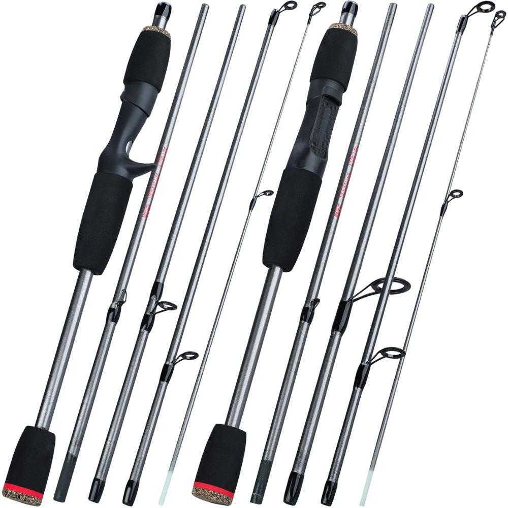 Boat Fishing Rods Sougayilang Lure Fishing Rod 5 Section Portable Travel Fishing Rod EVA Handle SpinningCasting Fishing Pole Fishing Tackle Pesca J230