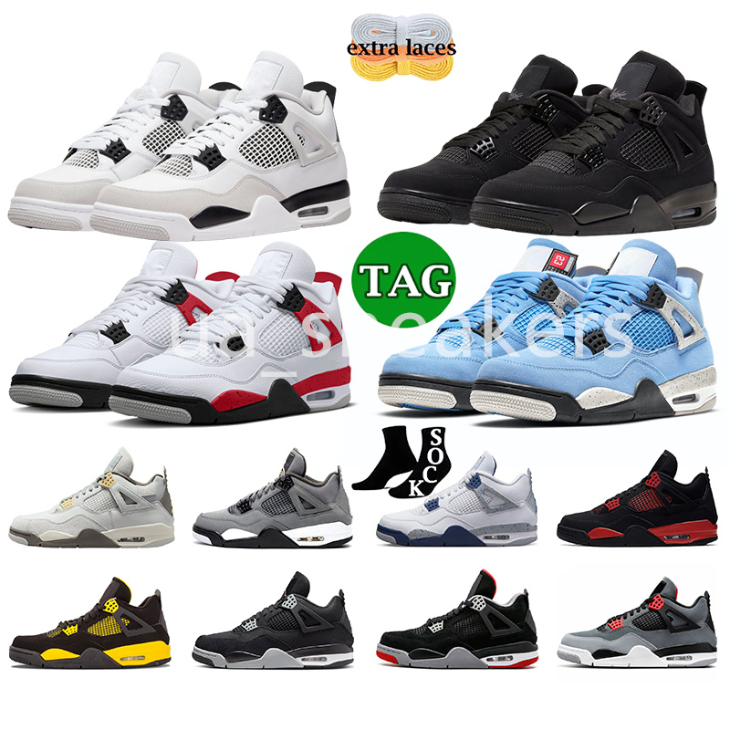 Jumpman 4s Jordens 4 Mens Basketball Shoes University Blue Military Black Cat Red Cement Photon Dust Cactus Jack Men Women Trainer Outdoor
Jumpman 4s Jordens 4 Mens Basketball Shoes University Blue Military Black Cat Red Cement Photon Dust Cactus Jack Men Women Trainer Outdoor