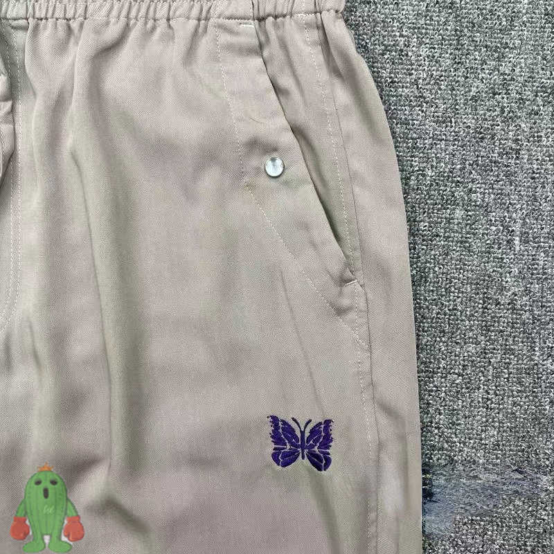 Men's Pants NEEDLES Short Pants 22SS Butterfly Embroidery Casual Track GE Shorts
