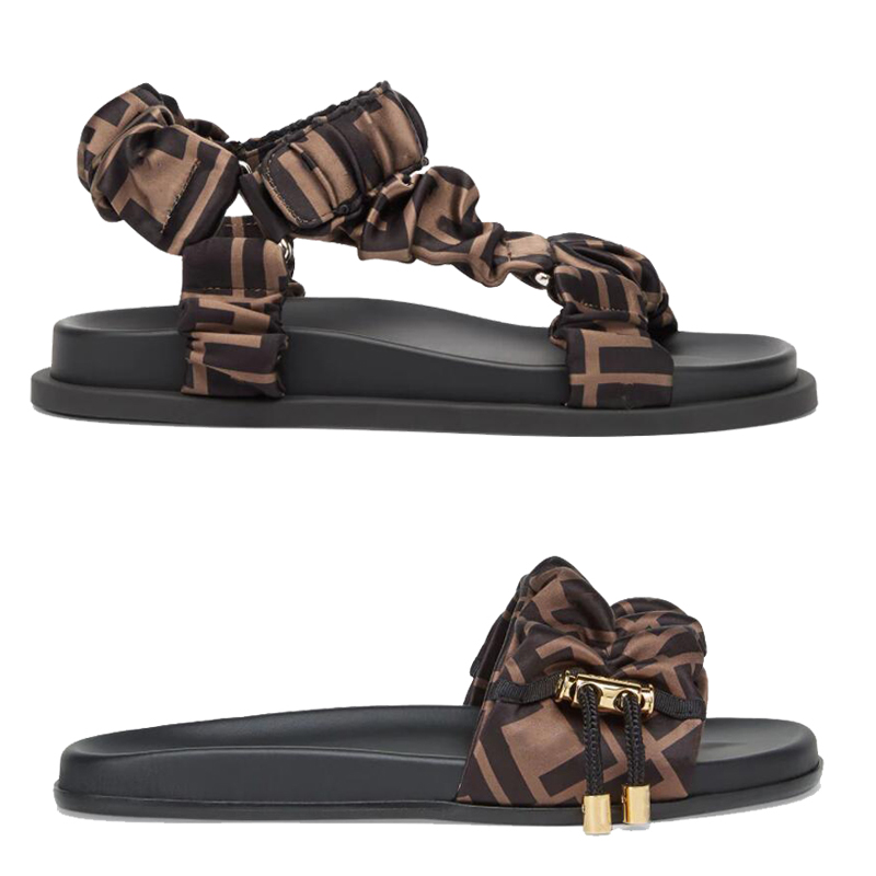 2025 paris women luxurys designers sandals slippers fashion summer girls beach womens sandal slides flip flops loafers sexy embroidered sh fendily fendininis FVV8