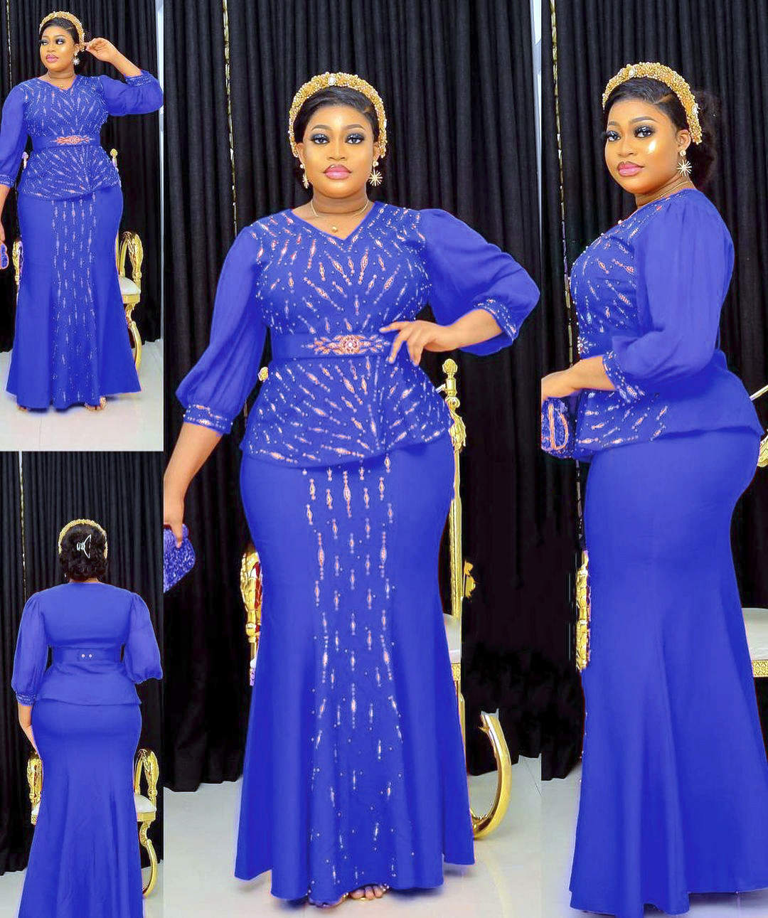 Ethnic Clothing African Dresses for Women Two Pieces Set Tops And Skirts Suits Dashiki Ankara Outfits Plus Size Turkey Wedding Party Dress 2023 230211