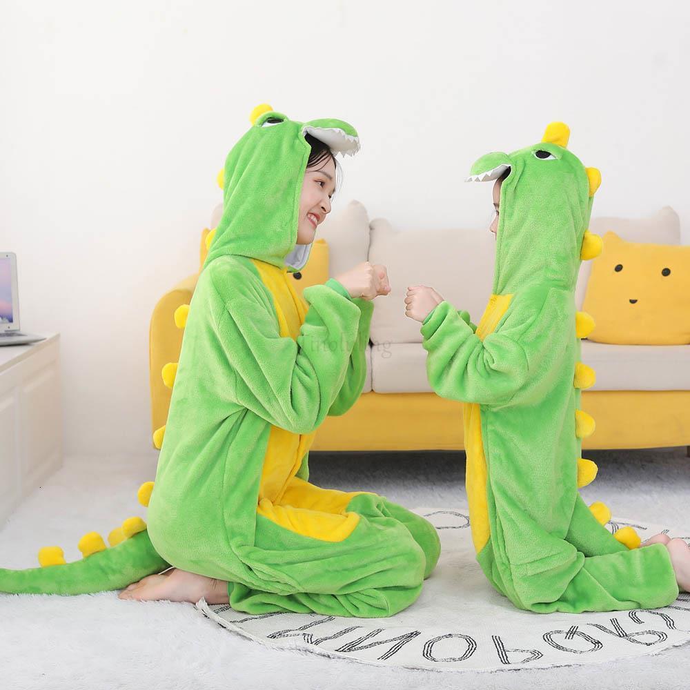 Pajamas Dragon Panda Licorne Flannel Winter Pajamas Children's Dinosaur Onesies Hooded Kigurumis Jumpsuit for 4 6 8 10 12 Year 230210