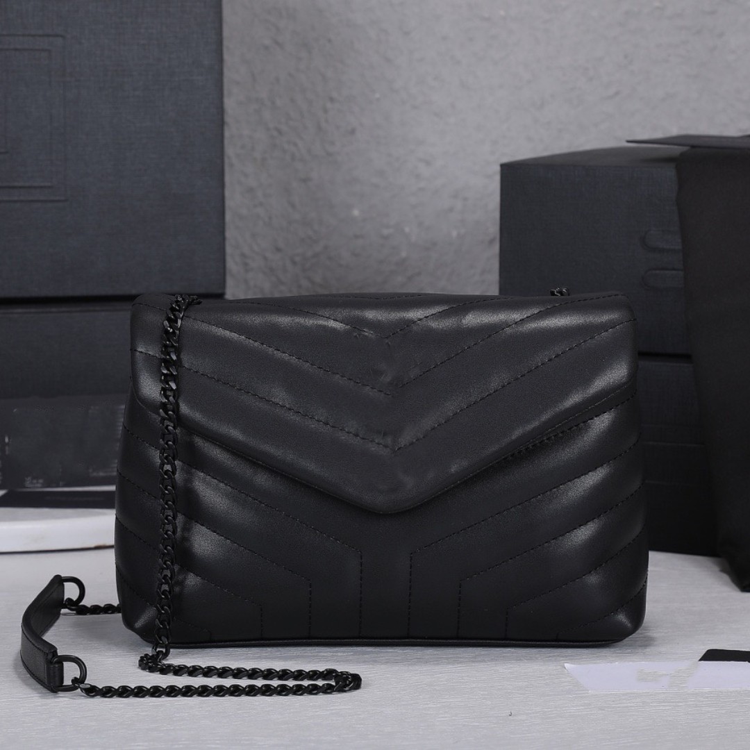 Luxury Handbag Shoulder Bag Brand LOULOU Y-Shaped Designer Seam Genuine Leather Handbags Ladies Metal Chain Messenger Chain Bags, Black
Luxury Handbag Shoulder Bag Brand LOULOU Y-Shaped Designer Seam Genuine Leather Handbags Ladies Metal Chain Messenger Chain Bags, Black