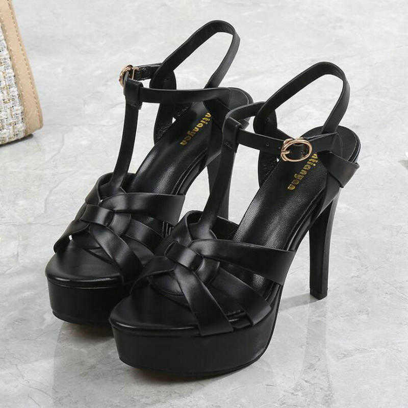 Sandals DIJIGIRLS Stiletto Sandals Platform High Heel Sandals Fashion Open Toe Gladiator Sandal Summer Platform Sexy Pole Dance G230211