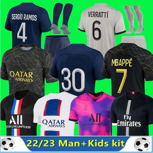 MBAPPE HAKIMI PLAYER soccer jerseys SERGIO RAMOS 22 23 Maillots de football 2022 2023 MARQUINHOS VERRATTI pSGS HAKIMI men kids kit shirt uniforms maillot foot third, Blue
MBAPPE HAKIMI PLAYER soccer jerseys SERGIO RAMOS 22 23 Maillots de football 2022 2023 MARQUINHOS VERRATTI pSGS HAKIMI men kids kit shirt uniforms maillot foot third, Blue