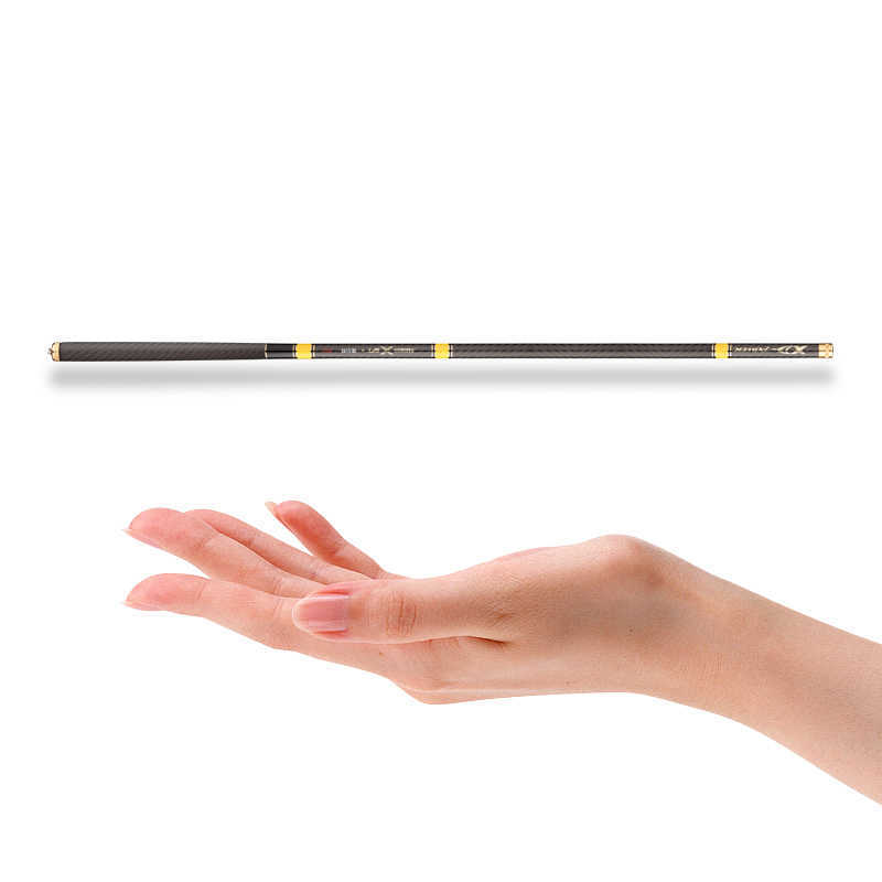 Boat Fishing Rods High Carbon Stream Fishing Pole Super Light Hard 36m 45m 54m 63m 72m 8m Telescopic Rod Hand Freshwater fishing rods Summer J230211