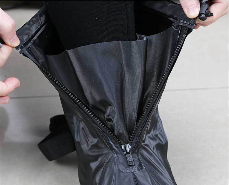 Shoe Parts Accessories Adult Protective Boots and Shoes Covers for Men Women Waterproof Motorcycle Bike Cycling Rain Snow Boot With Zipper Black 23021