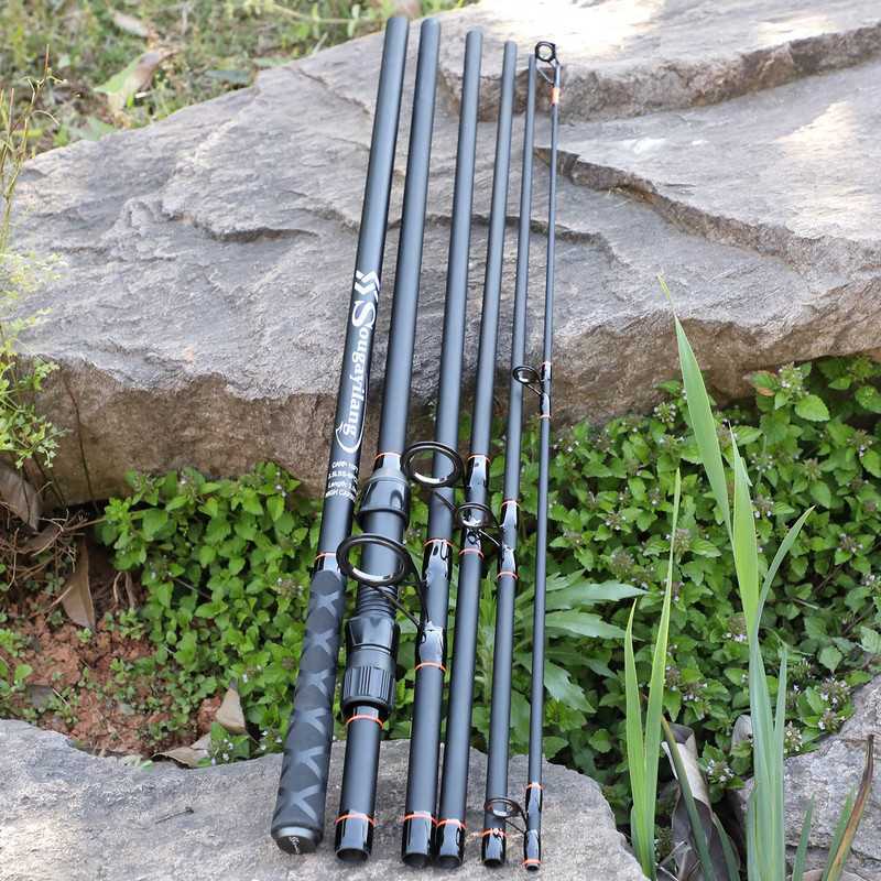 Boat Fishing Rods Sougayilang 30M 36M 67 Sections Carp Fishing Rod Protable Carbon Fiber Spinning Feeder Rod Travel Fishing Pole Fishing Tackle J23021