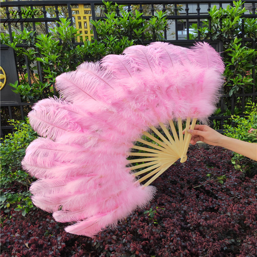 Other Home Garden YOYUE 15 Bone Ostrich Feathers Fan Halloween Party Wedding Celebration Belly Dance Show DIY Decorative Pink Feathers Fan 
Other Home Garden YOYUE 15 Bone Ostrich Feathers Fan Halloween Party Wedding Celebration Belly Dance Show DIY Decorative Pink Feathers Fan