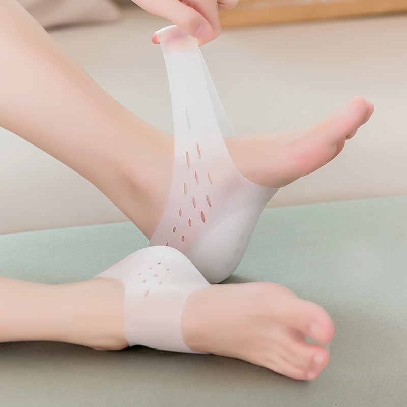 Shoe Parts Accessories Invisible Height Increase Silicone Soc Gel Pads Orthopedic Arch Support Heel Cushion Insoles Foot Massage Pad Unisex 230210
