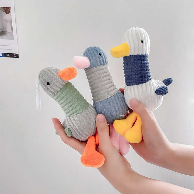 Key Rings Cartoon Cute Plush Ugly Duck Keychain Toy Soft Key Ring Lady Girl Charm Bag Pendant Car New Kids Cute Duck Keyring Children Gift G230210