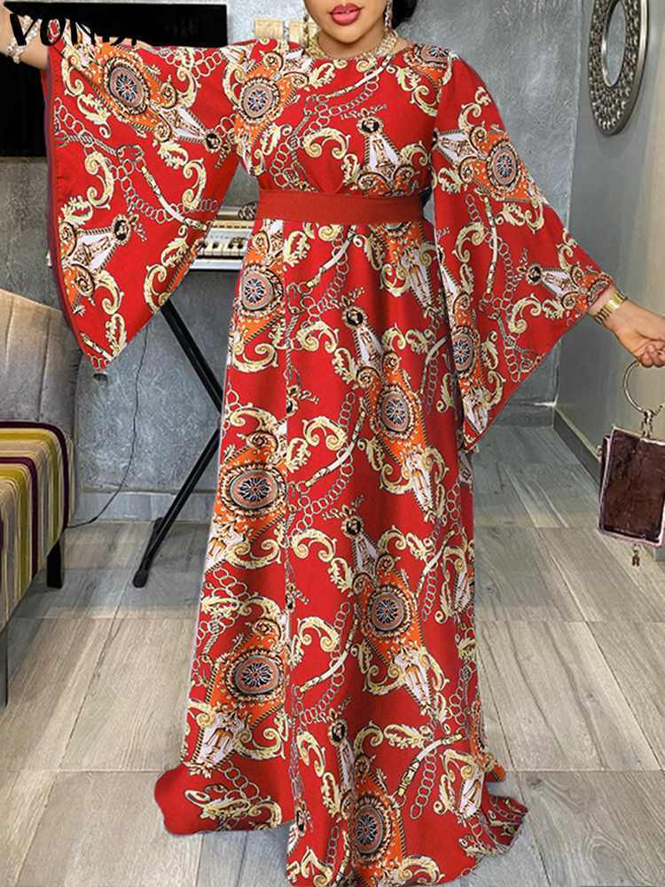 Party Dresses Bohemian Maxi Long Women Sexy Sleeve Holiday Pleated Vintage Printed Sundress Casual Vestido Femme 230211