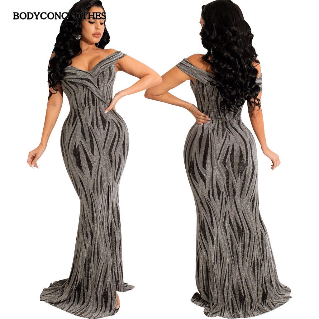Party Dresses Chic Elegant Women's Evening for Women Sexy Shiny Casual Long Summer Female Night 230211