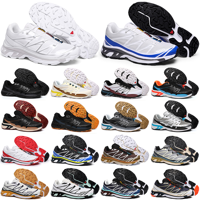 Salomon xt6 Advanced running shoes mens White Blue Triple Black Mesh WINGS 2 white blue red yellow green Speed Cross speedcross men women trainers outdoor sneakers
