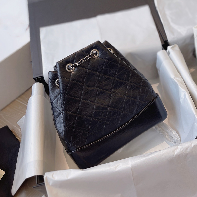 Backpack Style Vintage Womens Classic Quilted Backpack Bags Gabrielle Drawstring Black Craquelure Aged Gold/Silver Metall Hardware Matelasse, Box
Backpack Style Vintage Womens Classic Quilted Backpack Bags Gabrielle Drawstring Black Craquelure Aged Gold/Silver Metall Hardware Matelasse, Box