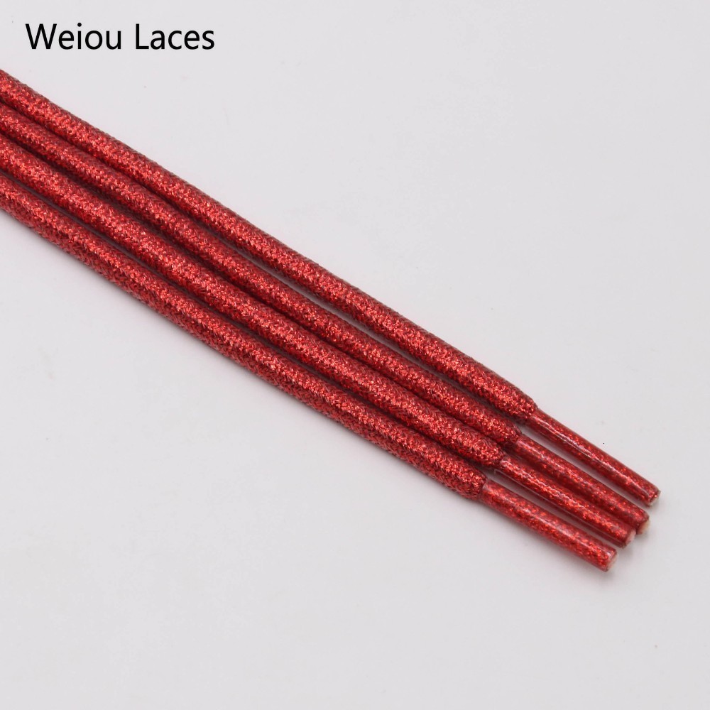Shoe Parts Accessories 30 PairsLotWeiou 45mm Colorful Rounded Metallic Shoelaces Fancy Sports Canvas Shoestrings Unique Pearlized Rope Laces 230211