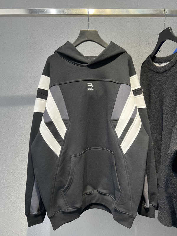 Men's Hoodies Sweatshirts High Edition Autumn and Winter B Home Embroidery Letter Sport Splice Color Contrast Women's Hooded terry sweater 08DU, Black
Men's Hoodies Sweatshirts High Edition Autumn and Winter B Home Embroidery Letter Sport Splice Color Contrast Women's Hooded terry sweater 08DU, Black