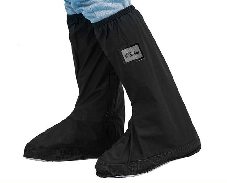 Shoe Parts Accessories Adult Protective Boots and Shoes Cover Men Waterproof Motorcycle Bike Cycling Rain Snow Boot Long Thick Sole White 230211
