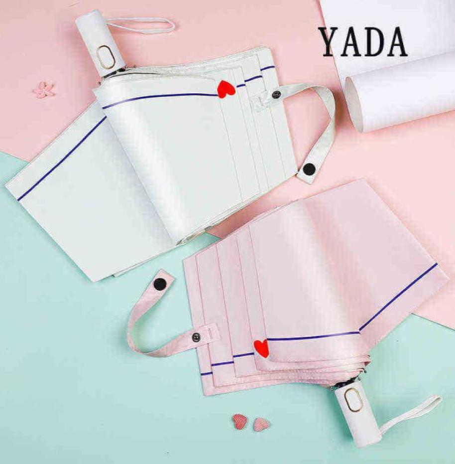 Yada Fashion Heart Stripe Umbrella Windproof Folding Rainy Automatic For Women Paraguay Foldable YD312 J2207221351101
Yada Fashion Heart Stripe Umbrella Windproof Folding Rainy Automatic For Women Paraguay Foldable YD312 J2207221351101