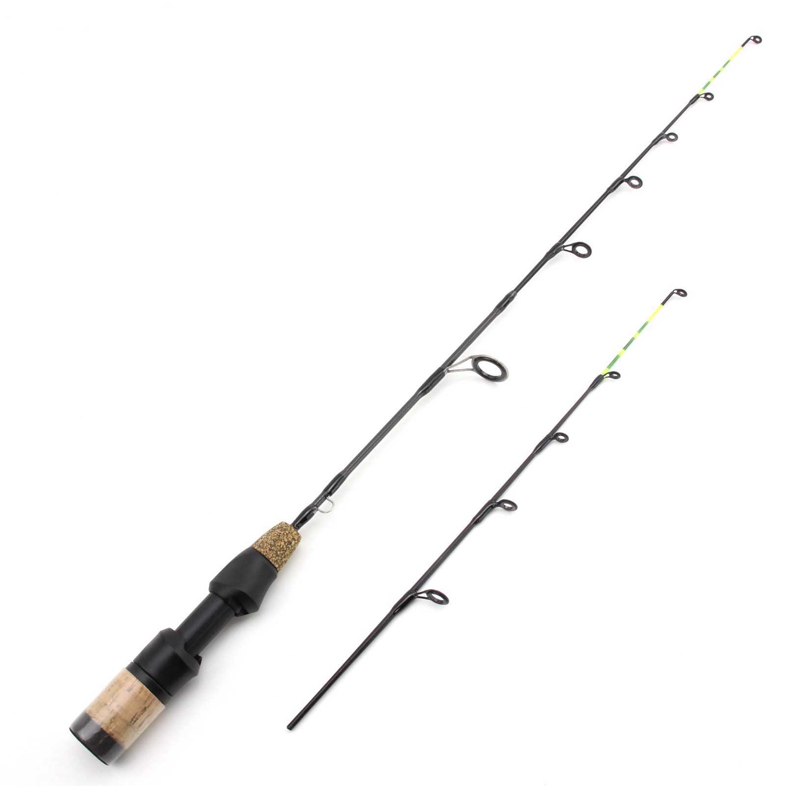 Boat Fishing Rods 60cm 2 Tips Rod Reel Combos Winter Ice Fishing Rod Fishing Reel set Rod Pole Tackle Carbon pole Ice fishing rod with reel J230211