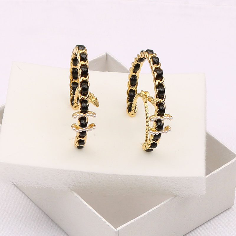 Women Brand Earrings Designers Letter Ear Stud 18K Gold Plated Crystal Cubic Zirconia Earring for Wedding Party Jewerlry Accessories ER0032-ER0034