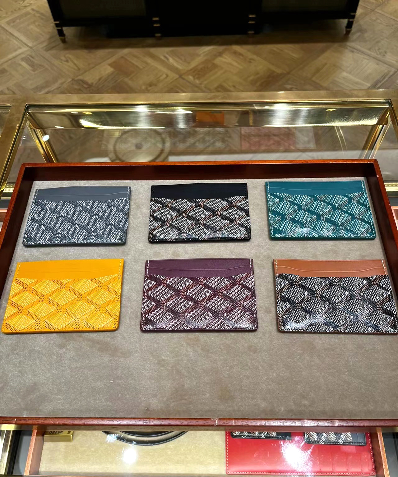 luxury Designer Coin purses Card Holder goya Mini Wallet Genuine Leather famous Womens men banknotes Key Ring vintage Credit Mini Bag bags Canvas Short Short With Box, Black 
luxury Designer Coin purses Card Holder goya Mini Wallet Genuine Leather famous Womens men banknotes Key Ring vintage Credit Mini Bag bags Canvas Short Short With Box, Black