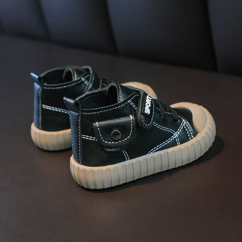 Sneakers 2023 New White Leather Baby Toddlers Sneakers First Walkers Children's Shoes for Boys and Girls Star Casual Flats Kid Shoes J230212