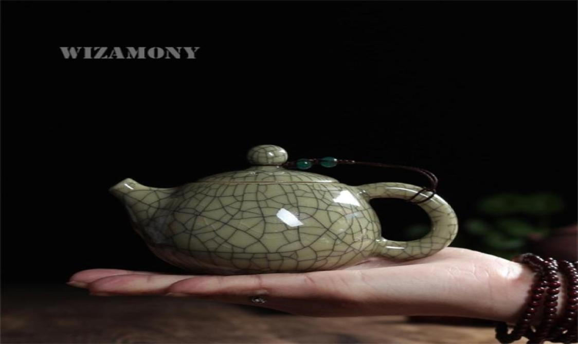 

Tea set Crackle Glaze Ge Kiln Longquan Celadon Zisha Ceramics Arts Tay Thi Chinese Teapot Porcelain yixing Clay Antique 2106211078242