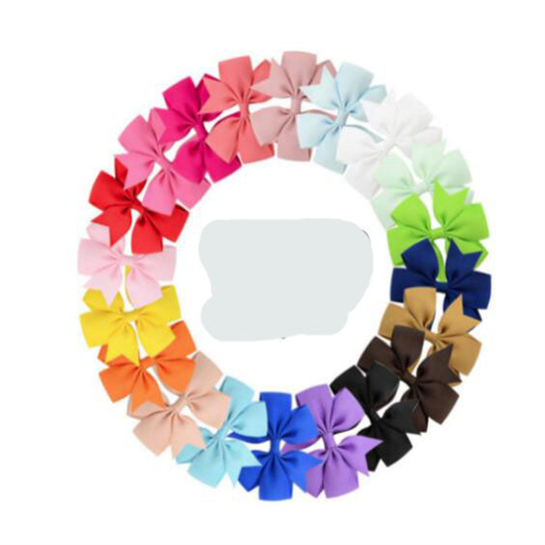 Nishine Fashion Grosgrain Ribbon Hair Bow with Clips Baby Girls Bowknot Hairpins Children Photo Shoot Gifts Headwear Accessories GC1903