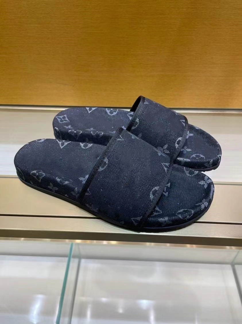 Slippers Fashion men's solid color letters denim printed slippers anti-slip plaid tpu outsole
Slippers Fashion men's solid color letters denim printed slippers anti-slip plaid tpu outsole