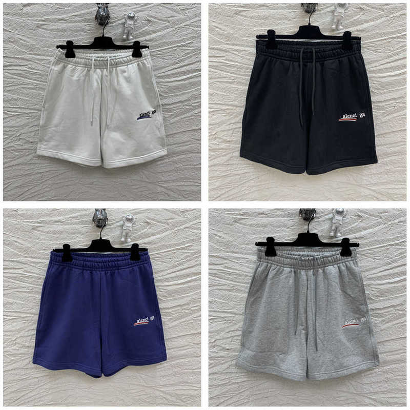 Women's Pants Capris High-version B family cola series net red with embroidered letters men's and women's loose shorts capris NPJQ, White 
Women's Pants Capris High-version B family cola series net red with embroidered letters men's and women's loose shorts capris NPJQ, White