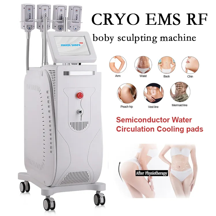 Cryolipolysis slimming therapy Cryoskin Pad EMS Stubborn Fat Removal Machine body scuplting weight loss Massage Device with -11degree