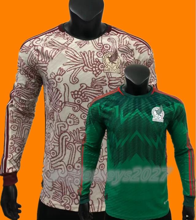2022 2023 Player version Mexico Soccer Jerseys national O.PINEDA H.MORENO N.ARAUJO A.VEGA RAUL H.LOZANO CHICHARITO .ROMO G.OCHOA R.Funes Mori 22 23 football 666, Player home long sleeve
2022 2023 Player version Mexico Soccer Jerseys national O.PINEDA H.MORENO N.ARAUJO A.VEGA RAUL H.LOZANO CHICHARITO .ROMO G.OCHOA R.Funes Mori 22 23 football 666, Player home long sleeve