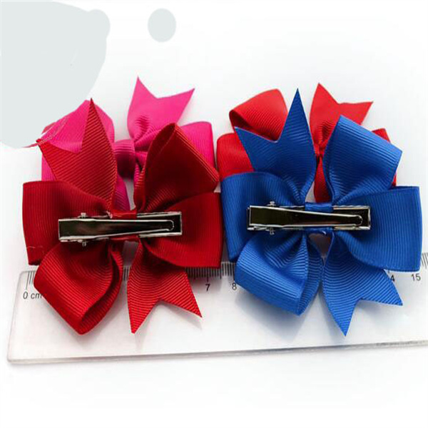 Nishine Fashion Grosgrain Ribbon Hair Bow with Clips Baby Girls Bowknot Hairpins Children Photo Shoot Gifts Headwear Accessories GC1903