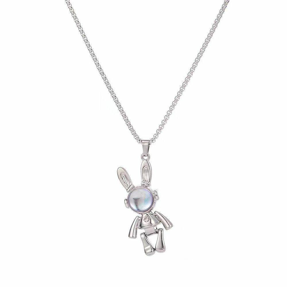 Movable mechanical rabbit pendant