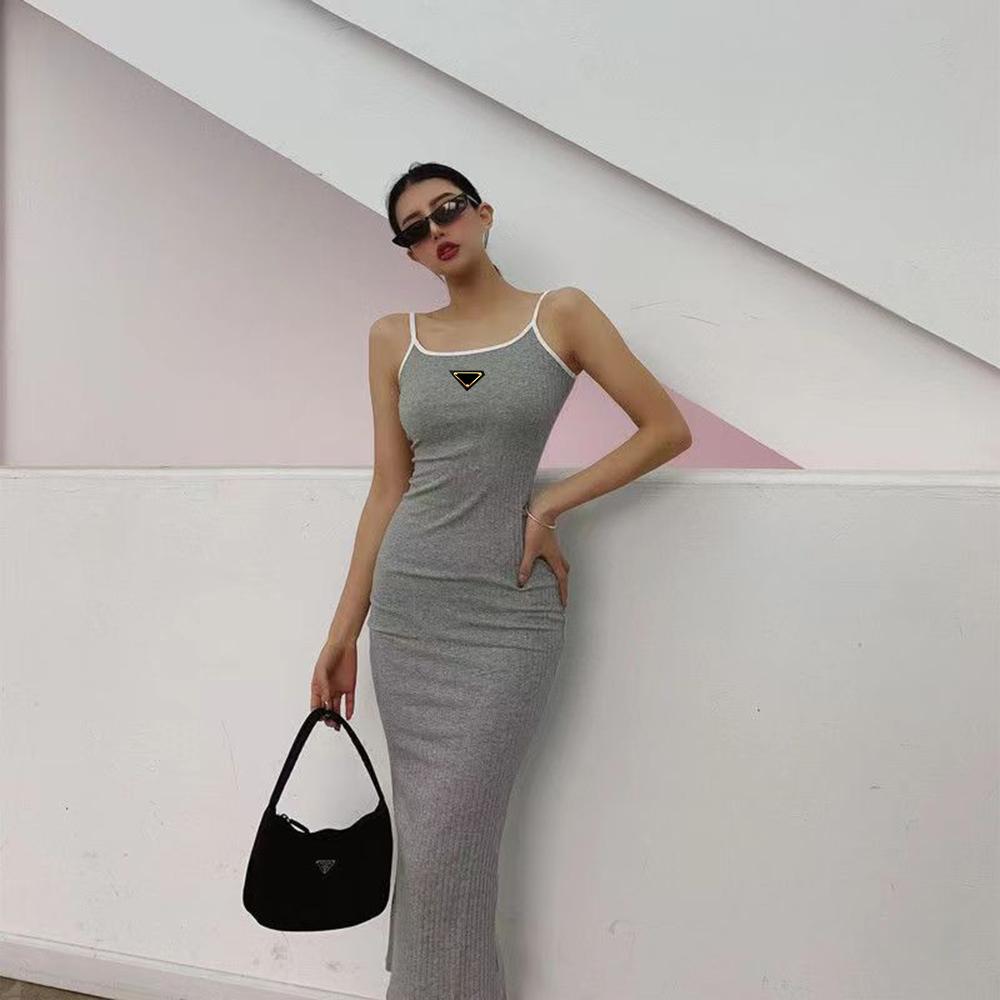 Womens Casual Dresses 2024 Sleeveless Shirts Tops Flat Skirts Woman Slim Outwears Summer Dress