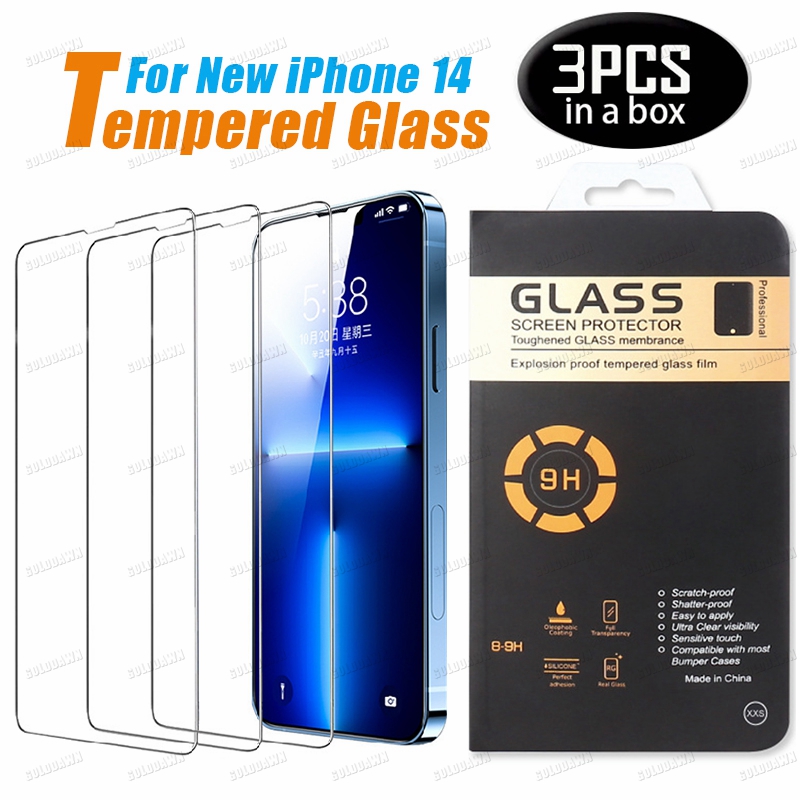 3 Pack Tempered Glass Screen Protector For iPhone 14 13 12 11 PRO XS MAX XR 7 8 6 6S Plus With Retail Package
3 Pack Tempered Glass Screen Protector For iPhone 14 13 12 11 PRO XS MAX XR 7 8 6 6S Plus With Retail Package