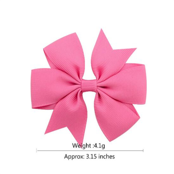 Nishine Fashion Grosgrain Ribbon Hair Bow with Clips Baby Girls Bowknot Hairpins Children Photo Shoot Gifts Headwear Accessories GC1903