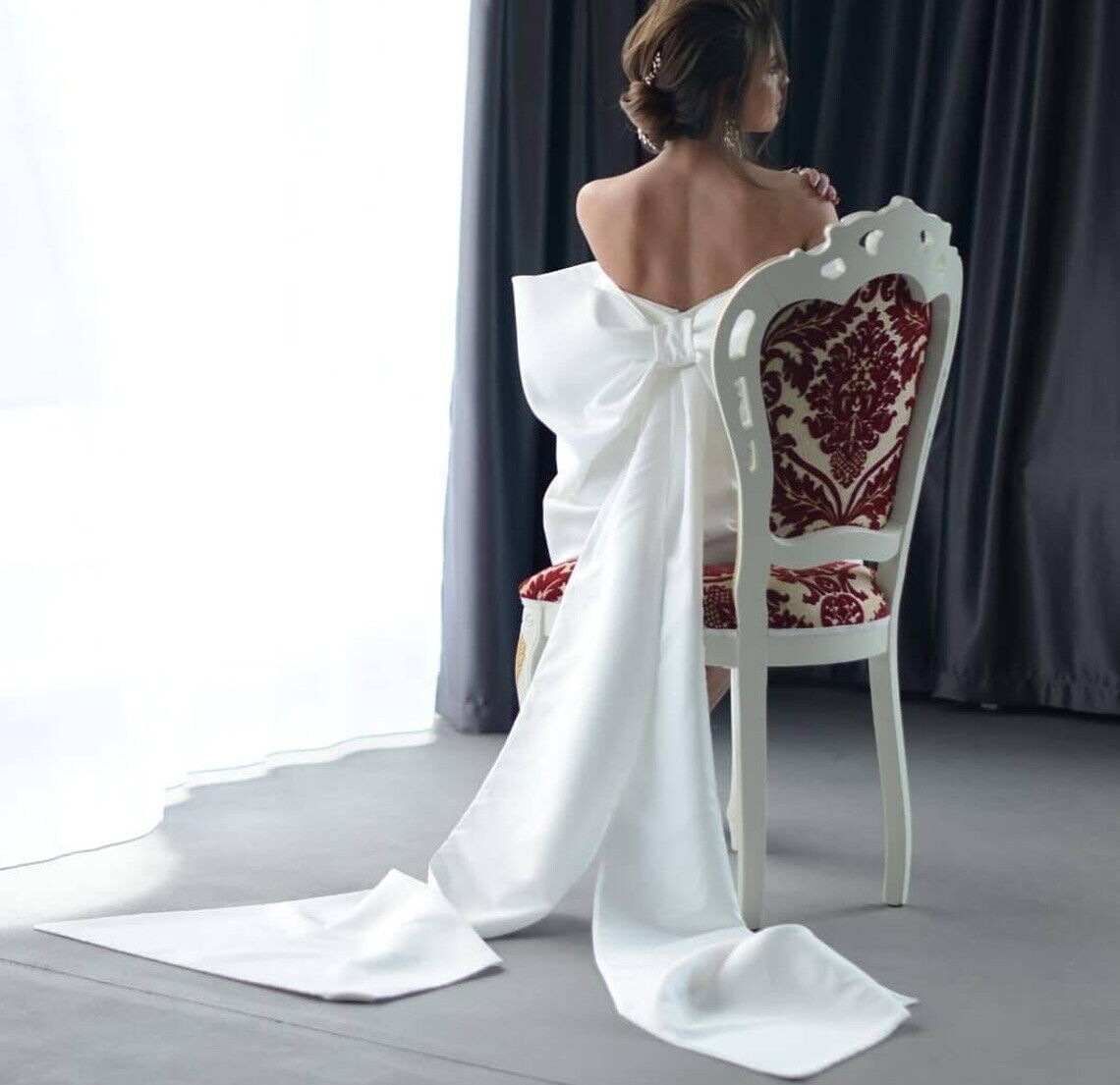 Sexy Boho Short Wedding Dress With Big Bow 2023 Elegant Bohemian Beach Bride Dresses 2 In 1 Sweetheart Satin Country Civil Bride Skirt Hippies Women v