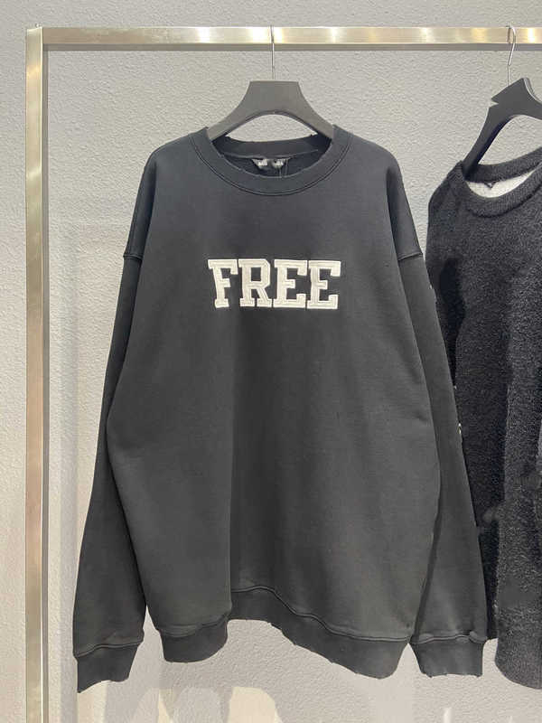 Men's Hoodies Sweatshirts High edition autumn and winter style B home front embroidery free men's women's loose fleece top round neck sweater 23SQ, Black
Men's Hoodies Sweatshirts High edition autumn and winter style B home front embroidery free men's women's loose fleece top round neck sweater 23SQ, Black