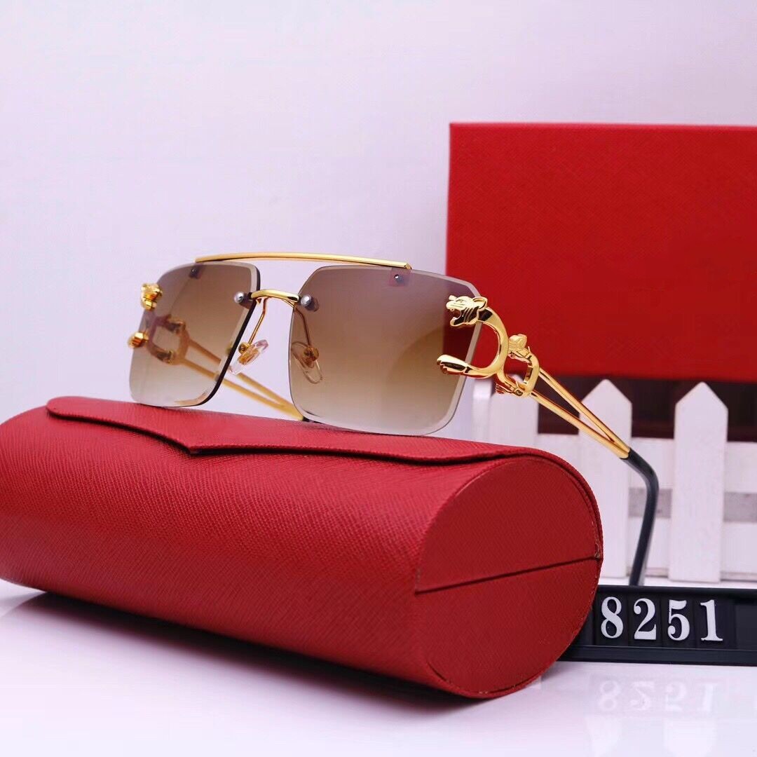 Designer Sunglasses Men's 2023 new vintage double beam fashion leopard print head rimless cut edge sunglass women's personality sunglasses
Designer Sunglasses Men's 2023 new vintage double beam fashion leopard print head rimless cut edge sunglass women's personality sunglasses