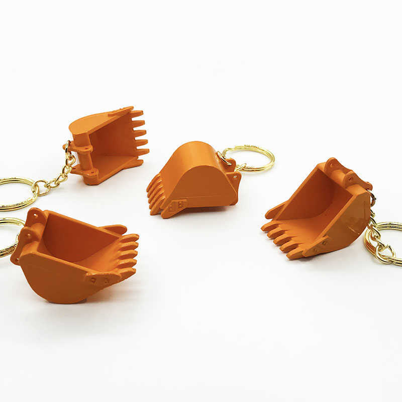 Key Rings Excavator bucket key chain model gift pendant G230210