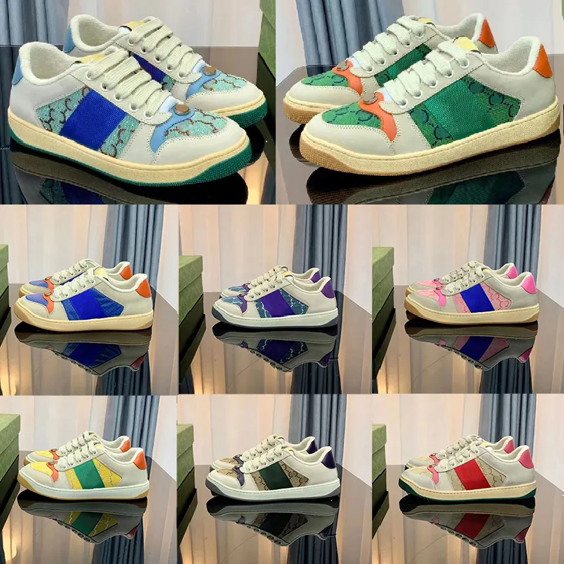 With Box Designer Sneakers GGity Shoes Designer Vintage Screener Casual Dirty Shoes mens shell Sneakers Canvas Classic Leather Web Butter iY, 13
With Box Designer Sneakers GGity Shoes Designer Vintage Screener Casual Dirty Shoes mens shell Sneakers Canvas Classic Leather Web Butter iY, 13