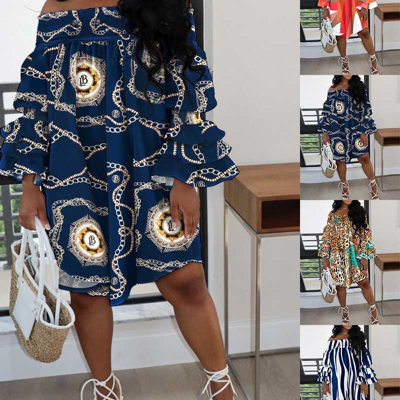 Plus Size 3xl Casual Designer Women Clothing Dresses Sexy And Fashionable One-shoulder Stretch Print Dress, #3
Plus Size 3xl Casual Designer Women Clothing Dresses Sexy And Fashionable One-shoulder Stretch Print Dress, #3