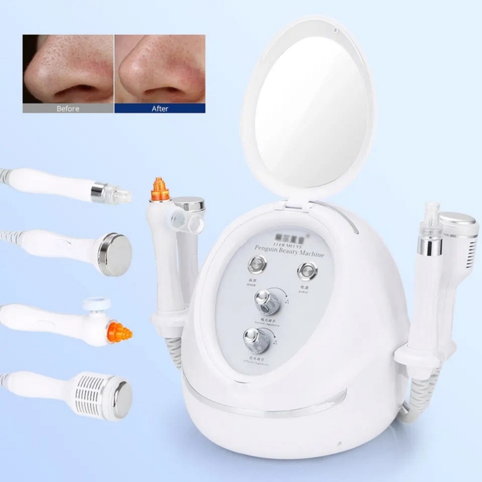 5in1 Water Hydro Dermabrasion Ultrasound Skin Care Acne Scars Removal Spa Use Face Cleaning Equipment