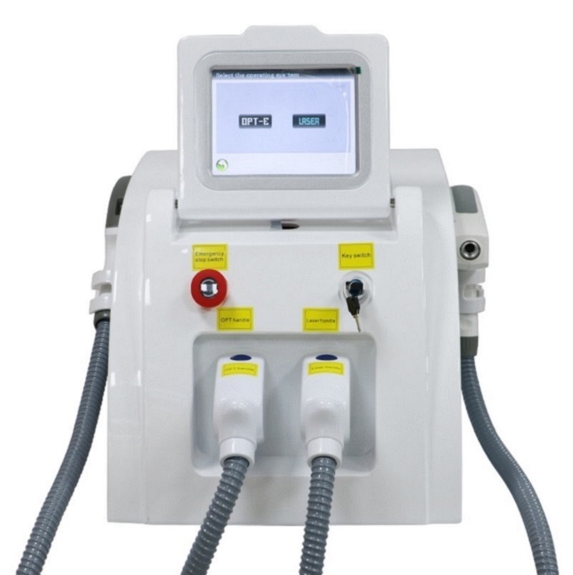 2 in 1 Tattoo Removal Hair Removal Machine Elight ipl opt rf and Yag Laser Device