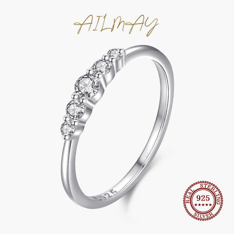 Band Rings Ailmay Exquisite Sterling Silver 925 Stackable Geometric Design Round Finger Rings for Women Fashion Simple Plain Fine Jewelry G230213
Band Rings Ailmay Exquisite Sterling Silver 925 Stackable Geometric Design Round Finger Rings for Women Fashion Simple Plain Fine Jewelry G230213